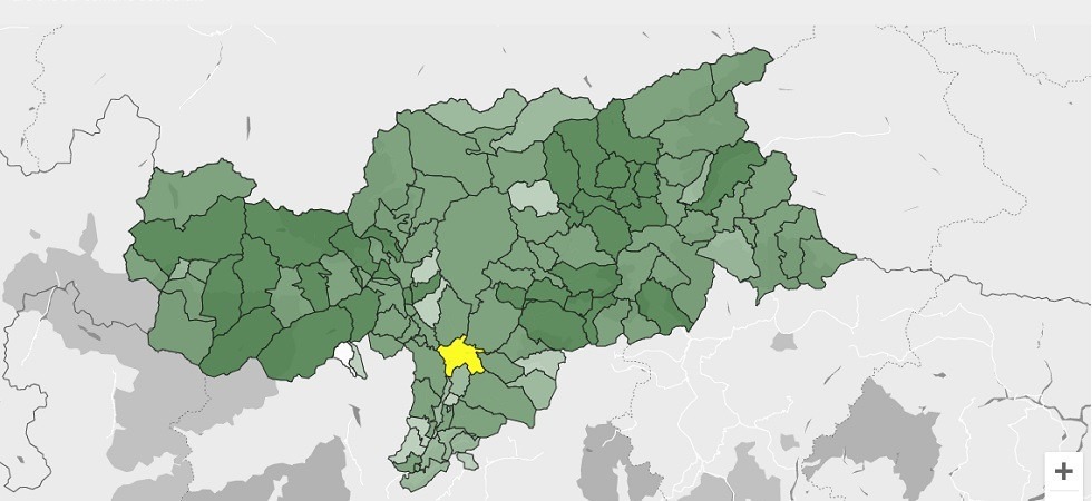 Covid, dal 12% di residenti contagiati di Rodengo al 4% di Naz-Sciaves (I DATI)